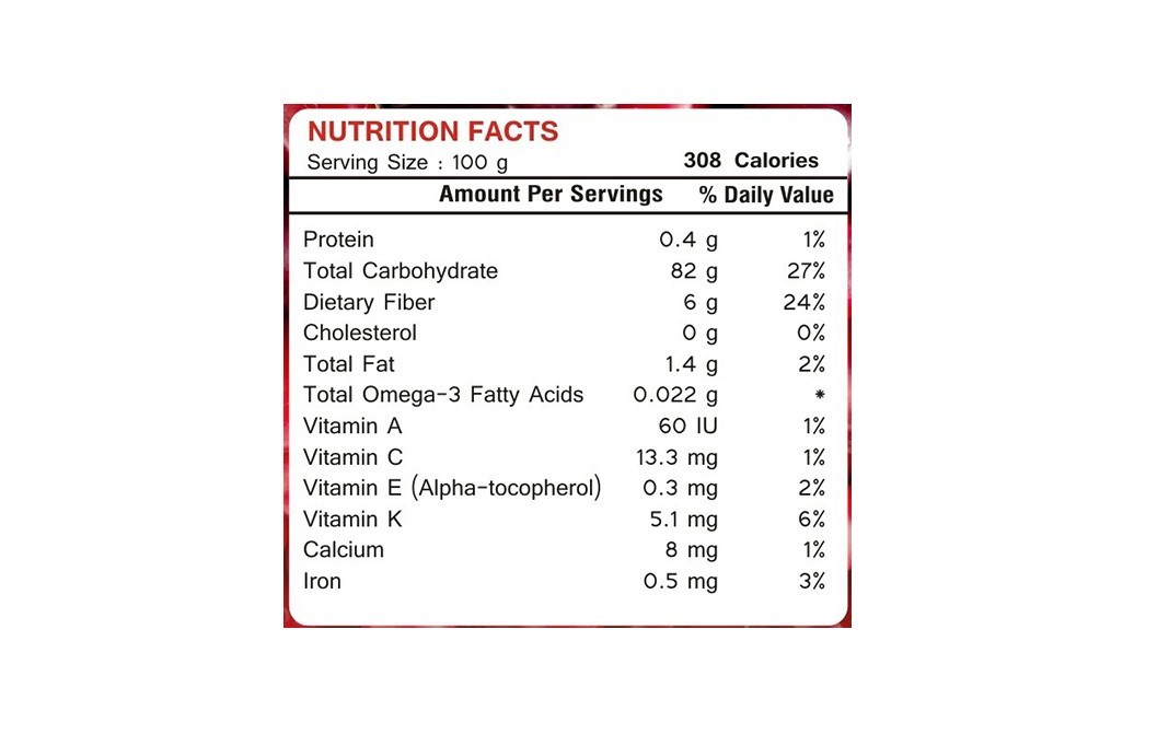 Wonderelements Dried Cranberries    Pack  150 grams